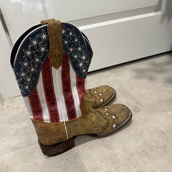 JB. Dillon American flag western boots size 12 - Picture 3 of 4